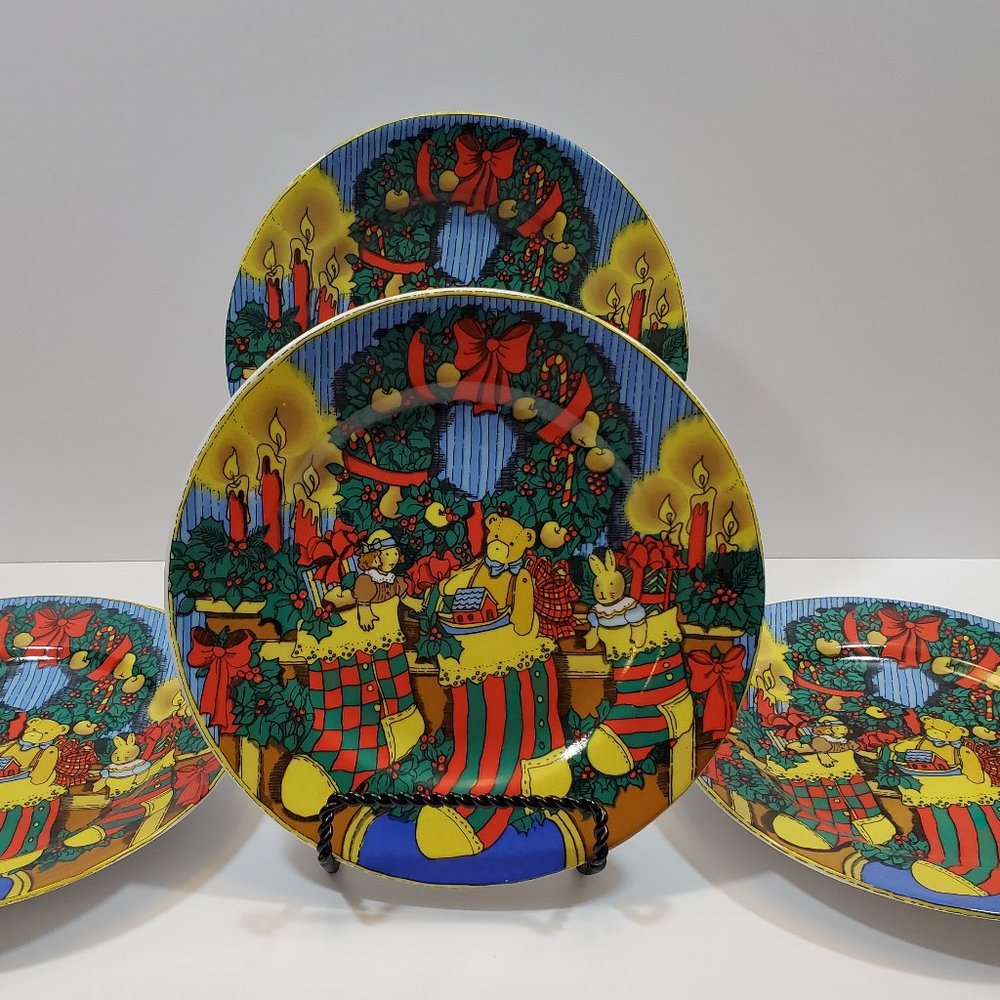 Trisa Christmas Memories Salad Dessert Lunch Bread Cookie Plates